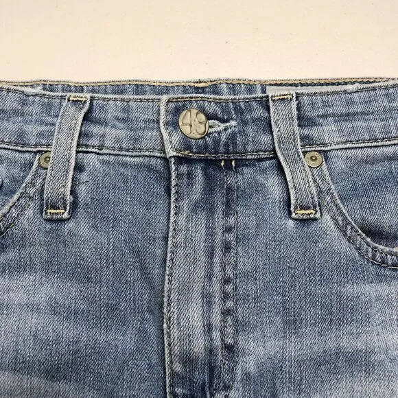 AG Adriano Goldschmied The Erin Distressed Denim Pencil Skirt Size 26R - Picture 6 of 10